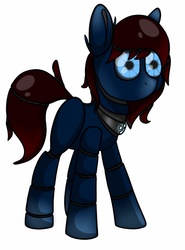 Size: 758x1024 | Tagged: safe, artist:black-pie, oc, oc only, pony, robot, robot pony, solo