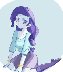 Size: 700x800 | Tagged: safe, artist:misochikin, rarity, equestria girls, g4, female, looking at you, solo