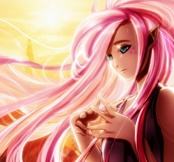 Size: 600x560 | Tagged: safe, artist:esther-shen, fluttershy, human, g4, elf ears, female, humanized, solo