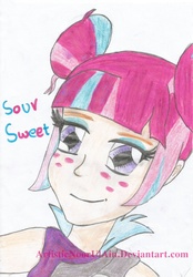 Size: 746x1071 | Tagged: safe, artist:artisticnoorulain, sour sweet, equestria girls, g4, my little pony equestria girls: friendship games, traditional art