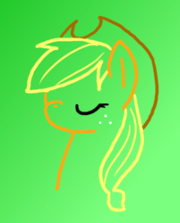 Size: 360x448 | Tagged: safe, artist:melodicmarzipan, applejack, g4, female, solo