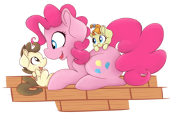 Size: 7059x4622 | Tagged: safe, artist:cutepencilcase, pinkie pie, pound cake, pumpkin cake, g4, absurd resolution, cake twins