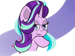 Size: 1600x1200 | Tagged: safe, artist:yakoshi, starlight glimmer, g4, my little pony: friendship is magic, season 6, bedroom eyes, female, looking at you, portrait, smirk, solo