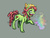 Size: 900x675 | Tagged: safe, artist:lya, tree hugger, pony, g4, make new friends but keep discord, my little pony: friendship is magic, female, smoke weed everyday, smoking, solo, standing