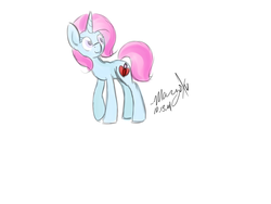 Size: 1400x1050 | Tagged: safe, artist:melodicmarzipan, oc, oc only, oc:marzi, pony, unicorn, female, mare, simple background, solo, white background