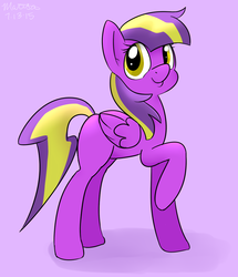 Size: 877x1019 | Tagged: safe, artist:melodicmarzipan, oc, oc only, pegasus, pony, purple background, simple background, solo