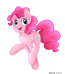 Size: 820x922 | Tagged: safe, artist:melodicmarzipan, pinkie pie, g4, cute, female, pronking, solo