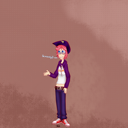 Size: 1280x1280 | Tagged: safe, artist:mandy_the_pantie_pone, oc, oc only, oc:mandy panties, human, belt, clothes, glasses, hipster, humanized, humanized oc, jeans, jumper, pants, piercing, snake bites, solo