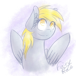 Size: 960x960 | Tagged: safe, artist:fairyrave, derpy hooves, pegasus, pony, g4, female, mare, solo