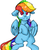 Size: 247x310 | Tagged: safe, artist:yoditax, rainbow dash, pegasus, pony, g4, cute, female, floppy ears, lowres, mare, smiling, solo