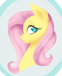 Size: 480x589 | Tagged: safe, artist:kittii-kat, fluttershy, g4, female, portrait, solo