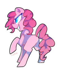 Size: 900x1200 | Tagged: safe, artist:dippershat, pinkie pie, earth pony, pony, g4, female, simple background, solo, transparent background