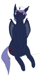 Size: 450x800 | Tagged: safe, artist:dare-zander, oc, oc only, oc:intern code 15, oc:shaddie quindecim, bat pony, pony