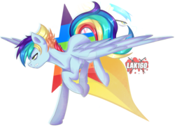 Size: 1600x1194 | Tagged: safe, artist:lak160, oc, oc only, offspring, parent:rainbow dash, parent:soarin', parents:soarindash, solo