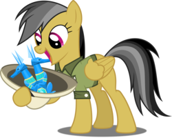Size: 5000x4004 | Tagged: safe, artist:dashiesparkle, daring do, g4, absurd resolution, clothes, daring dorable, female, hat, pith helmet, sapphire statue, shirt, simple background, solo, transparent background, vector