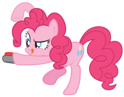 Size: 5000x3897 | Tagged: safe, artist:birthofthepheonix, pinkie pie, g4, button, simple background, transparent background, vector