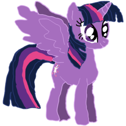 Size: 2000x2000 | Tagged: safe, artist:dave the magnum dong, twilight sparkle, alicorn, pony, g4, female, high res, mare, simple background, transparent background, twilight sparkle (alicorn)