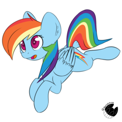 Size: 2000x2000 | Tagged: safe, artist:plnki, rainbow dash, pegasus, pony, g4, female, high res, mare, open mouth, simple background, solo, transparent background