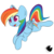 Size: 2000x2000 | Tagged: safe, artist:plnki, rainbow dash, pegasus, pony, g4, female, high res, mare, open mouth, simple background, solo, transparent background