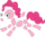 Size: 2250x1825 | Tagged: safe, artist:bluetech, pinkie pie, earth pony, pony, g4, the one where pinkie pie knows, .svg available, disintegration, female, inkscape, modular, pinkie being pinkie, pinkie physics, pinkie pieces, simple background, solo, transparent background, vector