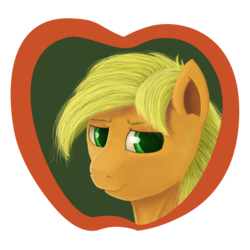 Size: 2000x2000 | Tagged: safe, artist:frenkieart, applejack, g4, female, frame, high res, solo