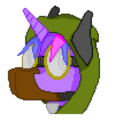 Size: 1010x1070 | Tagged: safe, artist:strange_mark, twilight sparkle, g4, crossover, female, goggles, pixel art, s.t.a.l.k.e.r., solo