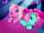 Size: 640x480 | Tagged: safe, color edit, edit, edited screencap, editor:ah96, screencap, minty, pinkie pie (g3), a very pony place, g3, two for the sky, bed, bedroom eyes, colored, female, lesbian, recolor, ship:mintypie, shipping