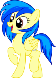Size: 675x933 | Tagged: safe, artist:gingerscribbs, oc, oc only, oc:silvia windmane, pegasus, pony, cutie mark, female, happy, inkscape, open mouth, ponyscape, simple background, solo, transparent background, updated, vector