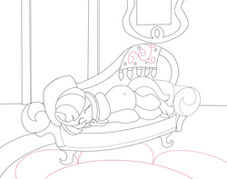 Size: 3065x2414 | Tagged: safe, artist:seenty, coco pommel, g4, coco preggo, couch, female, high res, pregnant, sleeping, solo