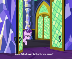 Size: 815x676 | Tagged: safe, screencap, starlight glimmer, g4, the crystalling, caption, female, solo, subtitles, text