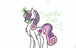 Size: 1280x800 | Tagged: safe, artist:aizzart, sweetie belle, g4, cutie mark, female, magic, older, solo, the cmc's cutie marks