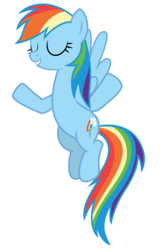 Size: 4131x6355 | Tagged: safe, artist:estories, rainbow dash, pegasus, pony, g4, absurd resolution, eyes closed, female, mare, shrug, simple background, solo, transparent background, vector