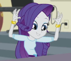 Size: 472x404 | Tagged: safe, screencap, rarity, equestria girls, g4, my little pony equestria girls: rainbow rocks, animated, female, jazz hands, musical instrument, piano, solo