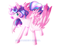 Size: 1250x972 | Tagged: safe, artist:ebonytails, artist:pixelbombpop, princess flurry heart, g4, my little pony: friendship is magic, the crystalling, collaboration, female, older, older flurry heart, simple background, solo