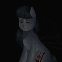 Size: 1000x1000 | Tagged: safe, artist:gothic-rarity, oc, oc only, oc:cara, crying, sad, solo