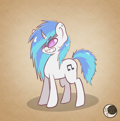 Size: 1024x1037 | Tagged: safe, artist:nightfall28, dj pon-3, vinyl scratch, pony, g4, female, grin, solo