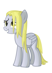 Size: 1641x2310 | Tagged: safe, artist:kehrminator, derpy hooves, pegasus, pony, g4, slice of life (episode), alternate hairstyle, female, mare, simple background, solo, transparent background, vector