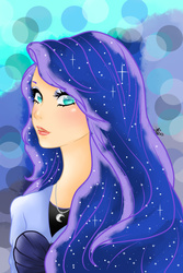 Size: 675x1012 | Tagged: safe, artist:nevera573, princess luna, human, g4, female, humanized, pretty, solo