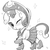 Size: 661x665 | Tagged: dead source, safe, artist:ehfa, sweetie belle, g4, my little pony: friendship is magic, on your marks, boots, clothes, cow belle, cowboy boots, cowboy hat, cute, diasweetes, female, grayscale, hat, looking at you, monochrome, one eye closed, shoes, simple background, skirt, solo, sparkles, tumblr, white background, wink