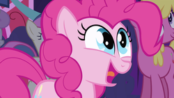 Size: 1920x1080 | Tagged: safe, screencap, bon bon, cherry berry, pinkie pie, sweetie drops, friendship is magic, g4, excited