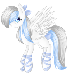 Size: 1300x1300 | Tagged: safe, artist:mufflinka, oc, oc only, oc:avalon rose, pegasus, pony, ballet slippers, solo