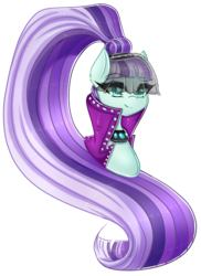 Size: 1280x1756 | Tagged: safe, artist:fluffymaiden, coloratura, g4, countess coloratura, female, heart eyes, ponytail, simple background, solo, transparent background, vector, veil, wingding eyes