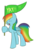 Size: 1024x1484 | Tagged: safe, artist:dusthiel, rainbow dash, g4, female, flag, hoof hold, simple background, solo, transparent background, yay