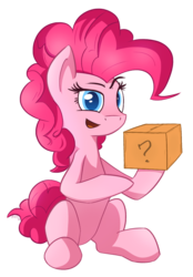 Size: 758x1089 | Tagged: safe, artist:flamevulture17, pinkie pie, g4, box, female, solo