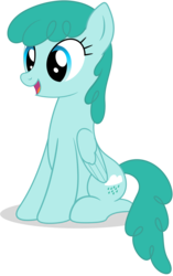 Size: 2509x3997 | Tagged: safe, artist:bluemeganium, spring melody, sprinkle medley, pegasus, pony, g4, on your marks, female, high res, mare, simple background, sitting, smiling, solo, transparent background, vector