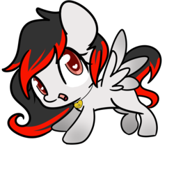 Size: 5000x5000 | Tagged: safe, artist:xsidera, oc, oc only, oc:sugar panic, pegasus, pony, absurd resolution, chibi, solo