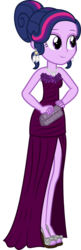 Size: 694x2142 | Tagged: safe, artist:shabrina025, twilight sparkle, equestria girls, g4, alternate clothes, alternate hairstyle, clothes, dress, earring, feet, female, high heels, necklace, open-toed shoes, piercing, sandals, simple background, solo, toes, transparent background, vector