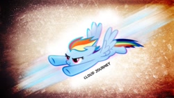 Size: 1191x670 | Tagged: safe, artist:luckydonald, artist:shaakuras, edit, rainbow dash, pegasus, pony, g4, female, flying, mare, vector, wallpaper, wallpaper edit