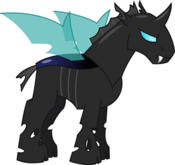 Size: 3750x3520 | Tagged: safe, artist:billyad, artist:spyro4287, oc, oc only, oc:omarion, changeling, high res, male, simple background, solo, transparent background, vector