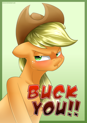 Size: 1024x1448 | Tagged: safe, artist:neoncel, applejack, g4, angry, ears back, female, frown, nose wrinkle, solo